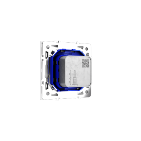 Розетка телевизионная встраиваемая Voltum S70 оконечная TV+SAT, (белый глянцевый)