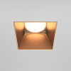 Встраиваемый светильник 1*GU10 20Вт Матовое Золото IP20 Downlight DL051-01-GU10-SQ-WMG Technical Maytoni