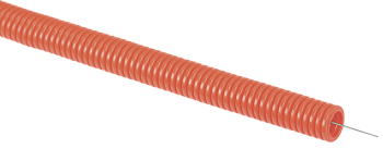 Труба гофрированная ПНД d=16мм с зондом оранжевая (50м) IEK