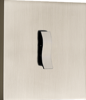 Donel N96 Переключатель перекрестный (с 3-х мест) на 1 тумблер, клавиша Wave, 10AX 250V, Никель, серия DT