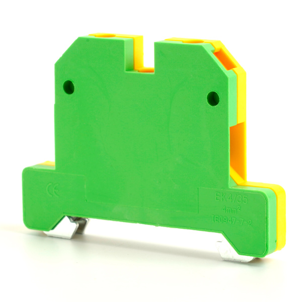 LD551-4-40 ЗНИ Зажим наборный изолированный (винтовой) 4,0 мм² (JXB 4), желтый,зеленый STEKKER