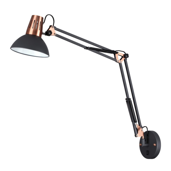 Бра-трансформер с выключателем E27 60W 220V KAPAL черный,медный ODEON LIGHT