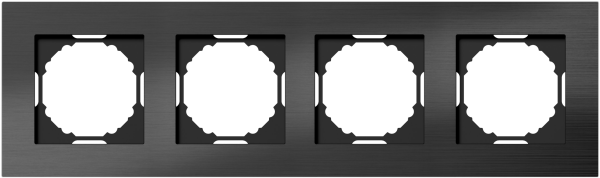 Donel A07 Natural Чёрный Алюминий рамка 4-я, серия DB