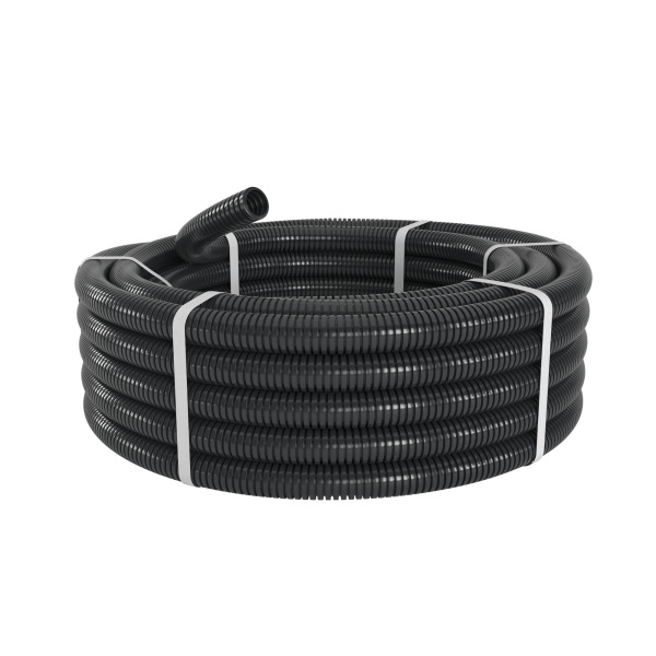 Труба ПА 6 гофр., HF, DN10мм, RoHS, HB, Dвн 9,7 мм, Dнар 13,0 мм, цвет чёрный, без протяжки DKC