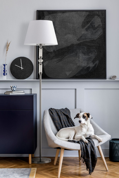 Торшер 1*E27 60Вт Хром IP20 Riverside MOD018FL-01CH Maytoni