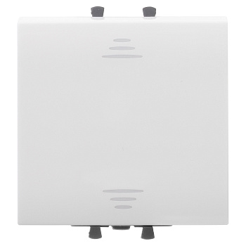 Переключатель одноклавишный модульный, "Avanti", "Белое облако", 2модуля DKC