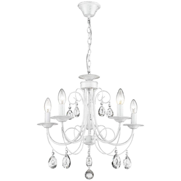 Люстра подвесная Белый,Прозрачный E14 5*40Вт 702-003-05 VELANTE