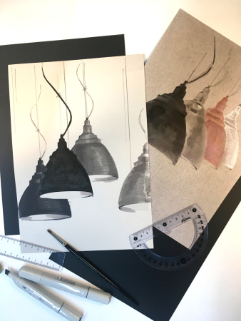 Подвесной светильник 1*E27 60Вт Розовый IP20 Bellevue P534PL-01PN Maytoni