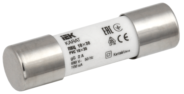 Плавкая вставка цилиндрическая ПВЦ 10х38 2А KARAT IEK