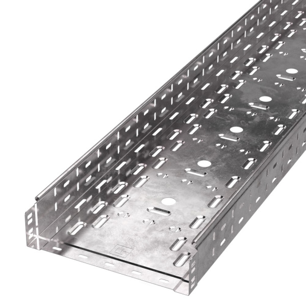 Лоток перфорированный Стандарт 300х80х3000 (1,0 мм) (6 м/уп) Промрукав