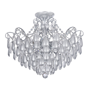 Люстра 6*E14 40Вт Серебро IP20 Chabrol FR2302CL-06S Freya