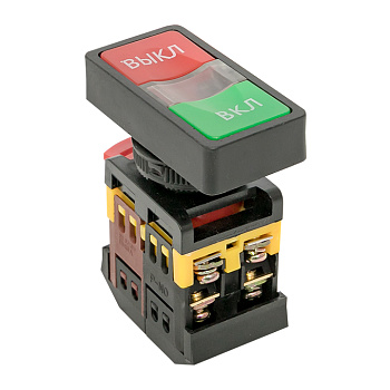 Кнопка AS-22N "Пуск-Стоп" прямоугольная 220В NO+NC PROxima EKF