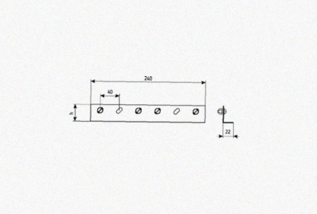Соединитель лотковый замковый СЛЗх100 УХЛ1, нержавеющая сталь, S0,8