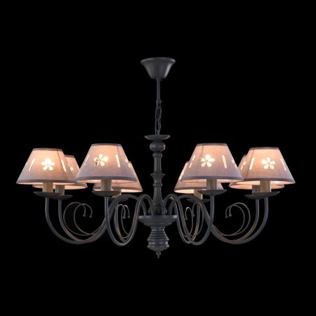 Люстра 8*E14 60Вт Серый IP20 Emily FR2537PL-08GR Freya