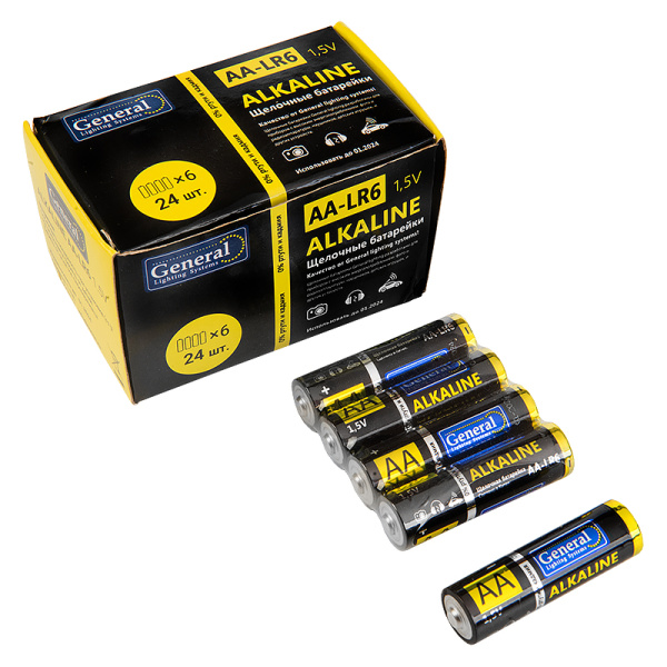 Элемент питания ALKALINE LR6/316 4S GBAT-LR6 General  Элемент питания ALKALINE LR6/316 4S GBAT-LR6 General