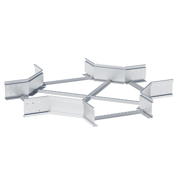 Ответвитель крестовой лестничный усиленный 150х600 мм (2 мм) HDZ EKF