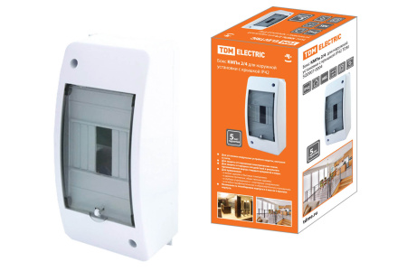 Бокс КМПн 2/4 для наруж. уст. с крышкой IP42 TDM