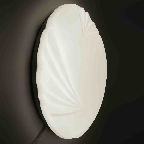 18-026 Светильник декоративный, настенно-потолочный, "Амелия", светодиодный, 22Вт, 1540Лм, корпус металл, плафон пластик, белый, 220В, Ø370... APEYRON