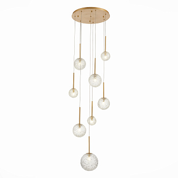 Светильник подвесной Золотистый/Прозрачный G9 8*5Вт SL1152.203.08 ST LUCE