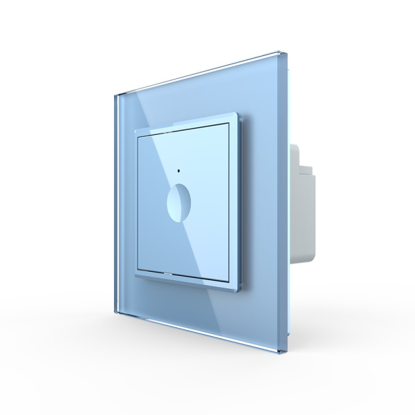 Одноклавишный сенсорный выключатель Module, цвет синий Livolo