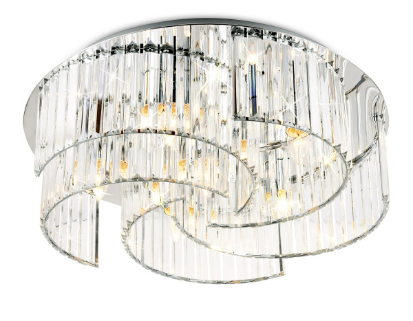 Потолочный светильник TR5205/6 CH/CL хром/прозрачный E27/6 max 40W D600*180 Ambrella Light