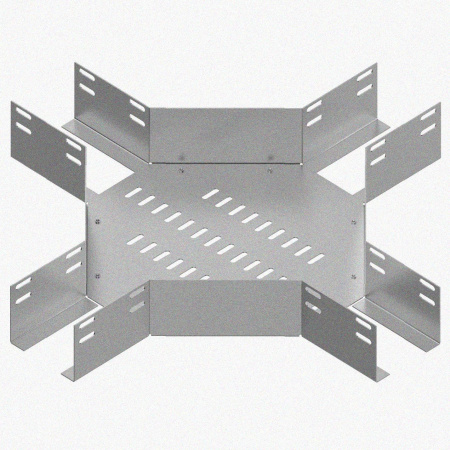 Лоток крестообразный глухой КМГ 100х50 УХЛ1, оцинкованный лист S1,5