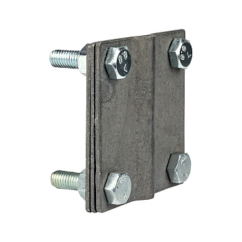 Зажим полоса 40 - прут 10 (3 пластины 70x70мм) HZ PROxima EKF