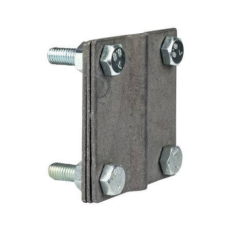 Зажим полоса 40 - прут 10 (3 пластины 70x70мм) HZ PROxima EKF