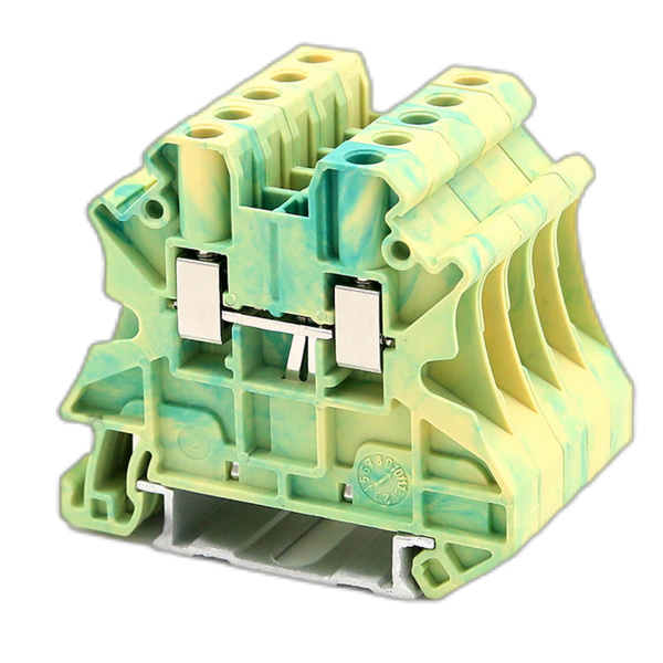 Клемма заземления, винтовой зажим, 2 точки подключения, 10 кв.мм DKC