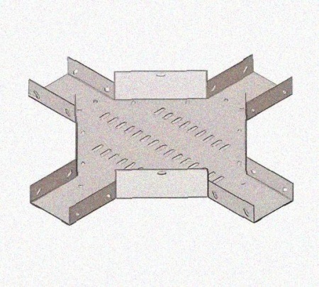 Лоток крестообразный перфорированный КМ 100х65 У3, окрашенный, S1,5