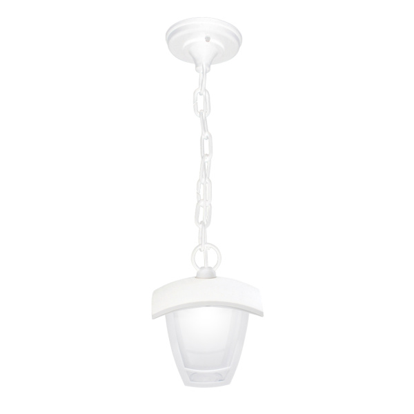 11-185 Св-к садово-парковый, светод-й, подвесной, «Марсель», 8Вт, 4-х гран., 720Лм, 6500К, бел APEYRON