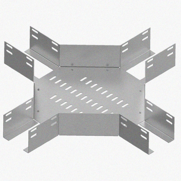 Лоток крестообразный глухой КМГ 100х100 У3, окрашенный, S1,5