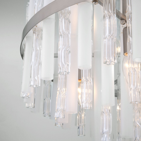 Умная потолочная люстра 12*E14 60Вт никель IP20 Hollis (367/12 Smart никель) Bogate's