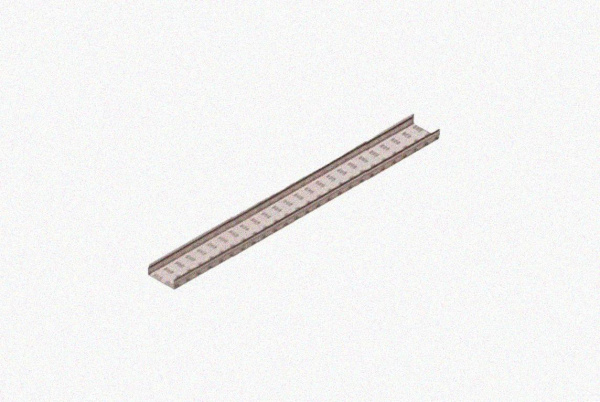 Лоток замковый перфорированный ЛМЗ 100х50х2500 УТ1,5, оцинкованный лист, S0,6