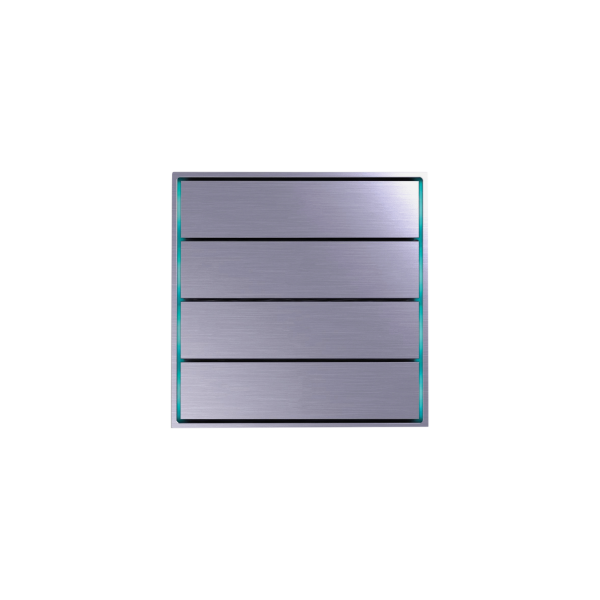 Donel Сенсорный кнопочный модуль KNX, 4 группы, кристально-фиолетовый. Серия устройств: DKNX