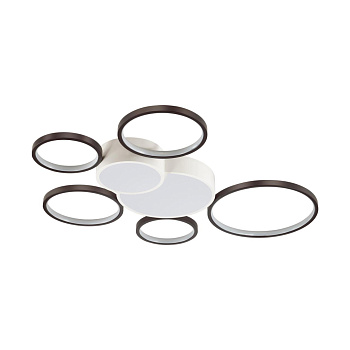 Люстра потолочная димм.с ДУ LED 126W 8316Лм 220V NORBERT белый,черный LUMION