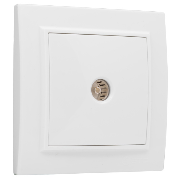 Минск Розетка TV 1-местная СП бел, 75Ом 5-862МГц EKF