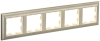 BRITE Рамка 5-мест. РУ-5-Бр беж./шамп. IEK