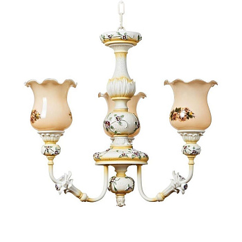 Люстра подвесная Белый/Бежевый E27 3*60Вт WE353.03.003 WERTMARK