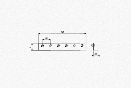 Соединитель лотковый замковый СЛЗх60 УХЛ1, горячее цинкование, S2,0