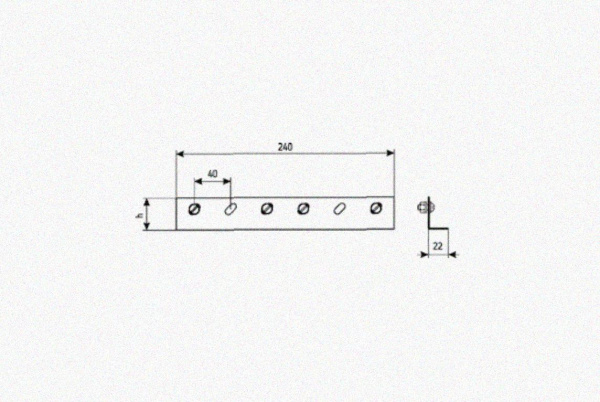 Соединитель лотковый замковый СЛЗх60 УХЛ1, горячее цинкование, S2,0