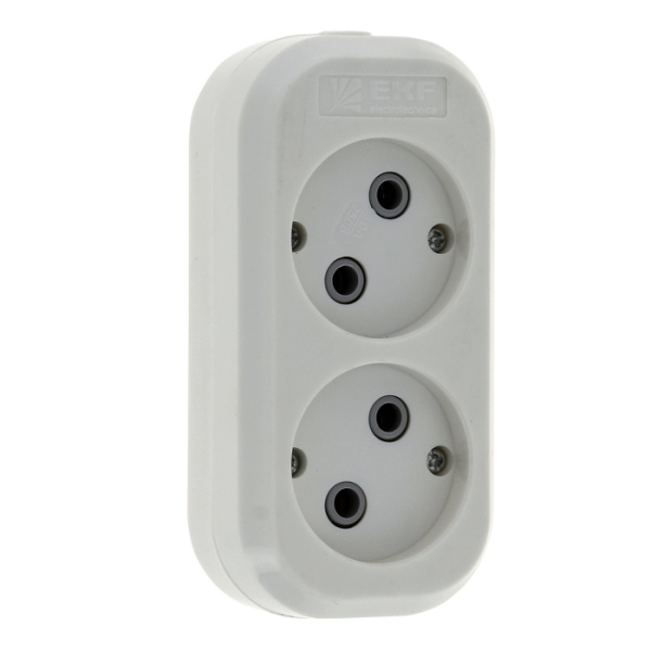 Колодка 2 гн, 10А 2,2кВт б/з Эксперт PROxima EKF