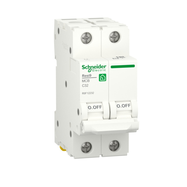 Выключатель автоматический ВА 2П 32А С 6кА RESI9 Schneider Electric