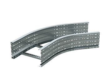 Угол лестничный 90 градусов 150x400 R=600 мм, горячий цинк DKC