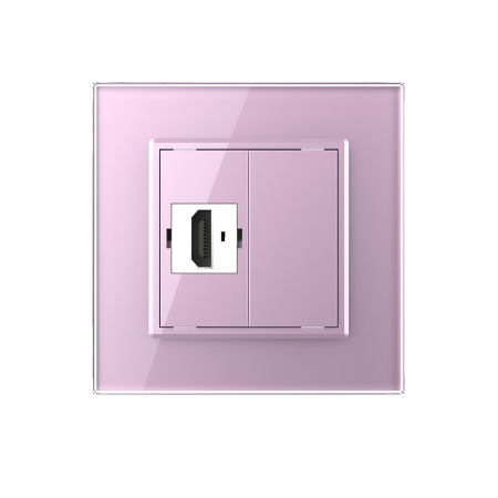Розетка HDMI Розовая Livolo