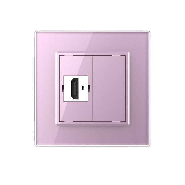 Розетка HDMI Розовая Livolo