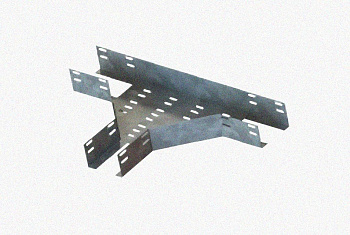 Лоток тройниковый перфорированный ОТ 200х50 УХЛ1, оцинкованный лист S1,0