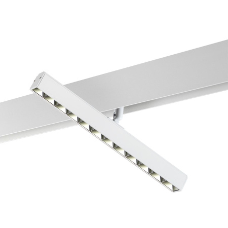 Трековый св-к для низков.шинопровода IP20 LED 4000K 12W 48V FLUM белый I NOVOTECH
