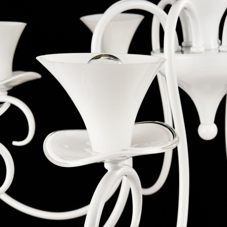 Люстра 8*E14 40Вт Белый IP20 Fabre FR2001-PL-08-W Freya