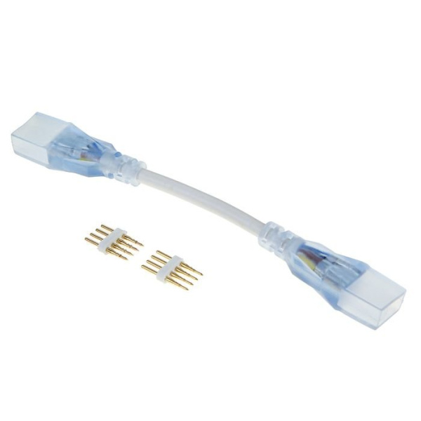 Коннектор гибкий для неона 220V RGB IP20 сеч18х21 General
